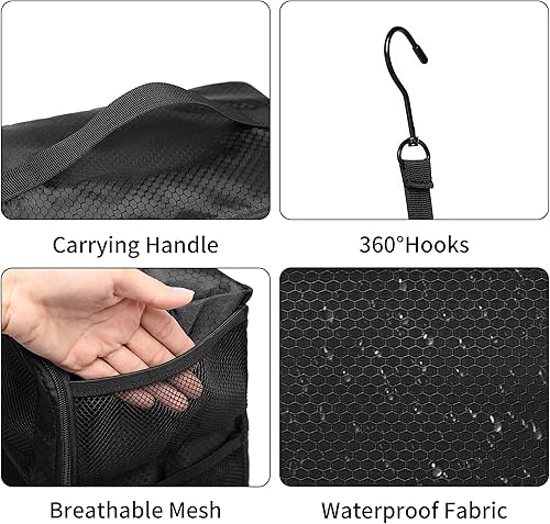 Vista 4 de Organizador de maleta, organizador de bolsas de viaje para equipaje de compresión para colgar cubos de equipaje para viajes, llevar en el armario