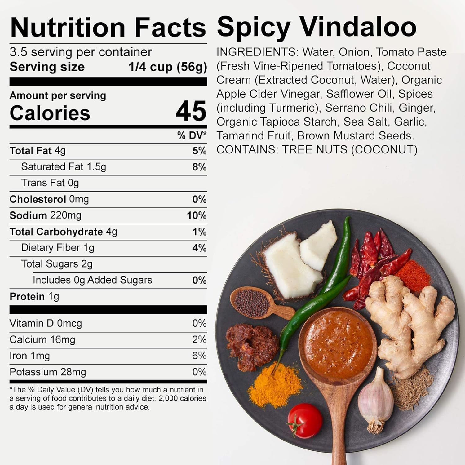 MAYA KAIMAL Spicy Vindaloo Simmer Sauce | 7oz Easy Pour Pouch | Spicy Indian Simmer Sauce with Zesty Coconut and Chili, Vegan, Gluten Free, and Non-GMO (Pack of 6)