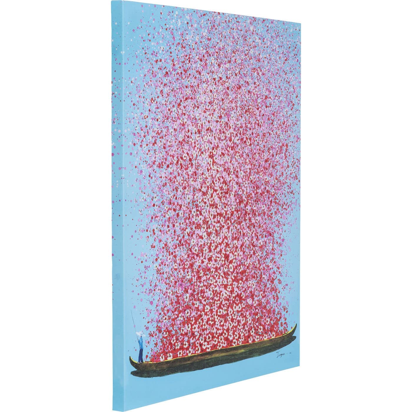 KARE（カレ）絵画　　極美品 Amazon.co.jp: KARE カレ 正規品 絵画 フラワー ボート タッチド