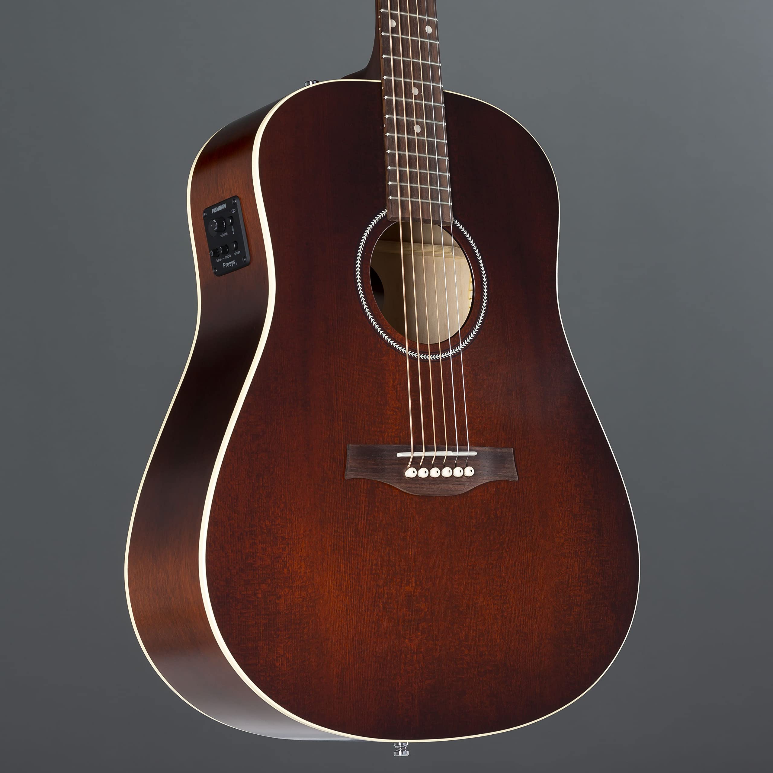 Seagull 6 String Acoustic-Electric Guitar, Right, Burnt Umber, Full (41831) - Image 8