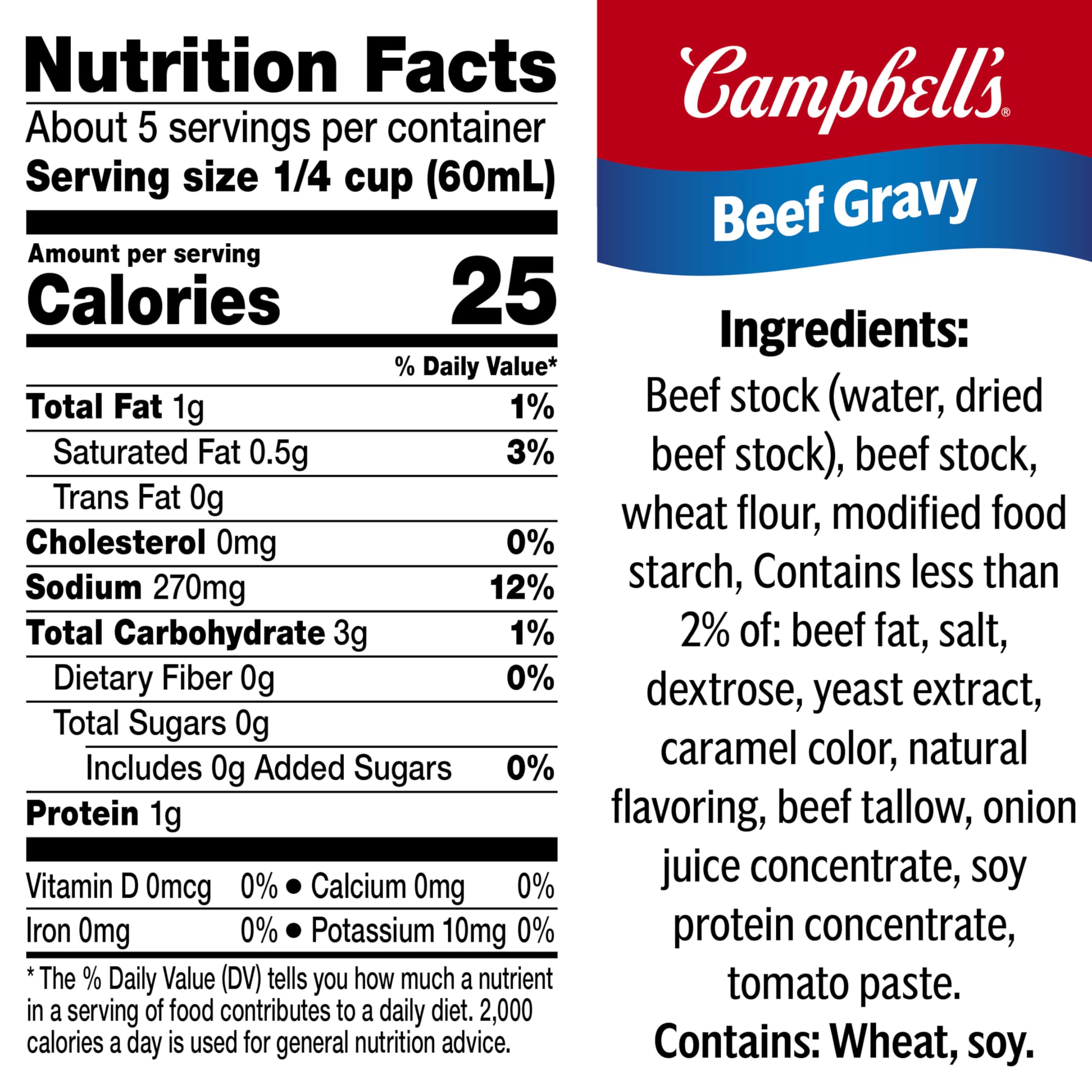 Campbell's Salsa de vacuno, lata de 297 ml