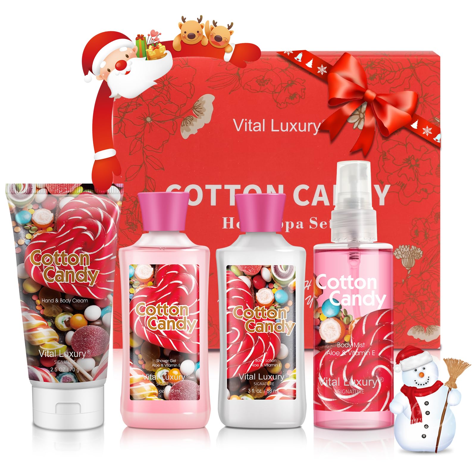 Amazon.com : Vital Luxury Cotton Candy Bath & Body Kit, 3 Fl Oz