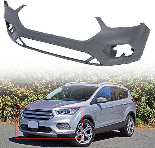 Miniatura 7 de Cubierta de parachoques delantero de plástico imprimado de repuesto para Escape 2017-2019
