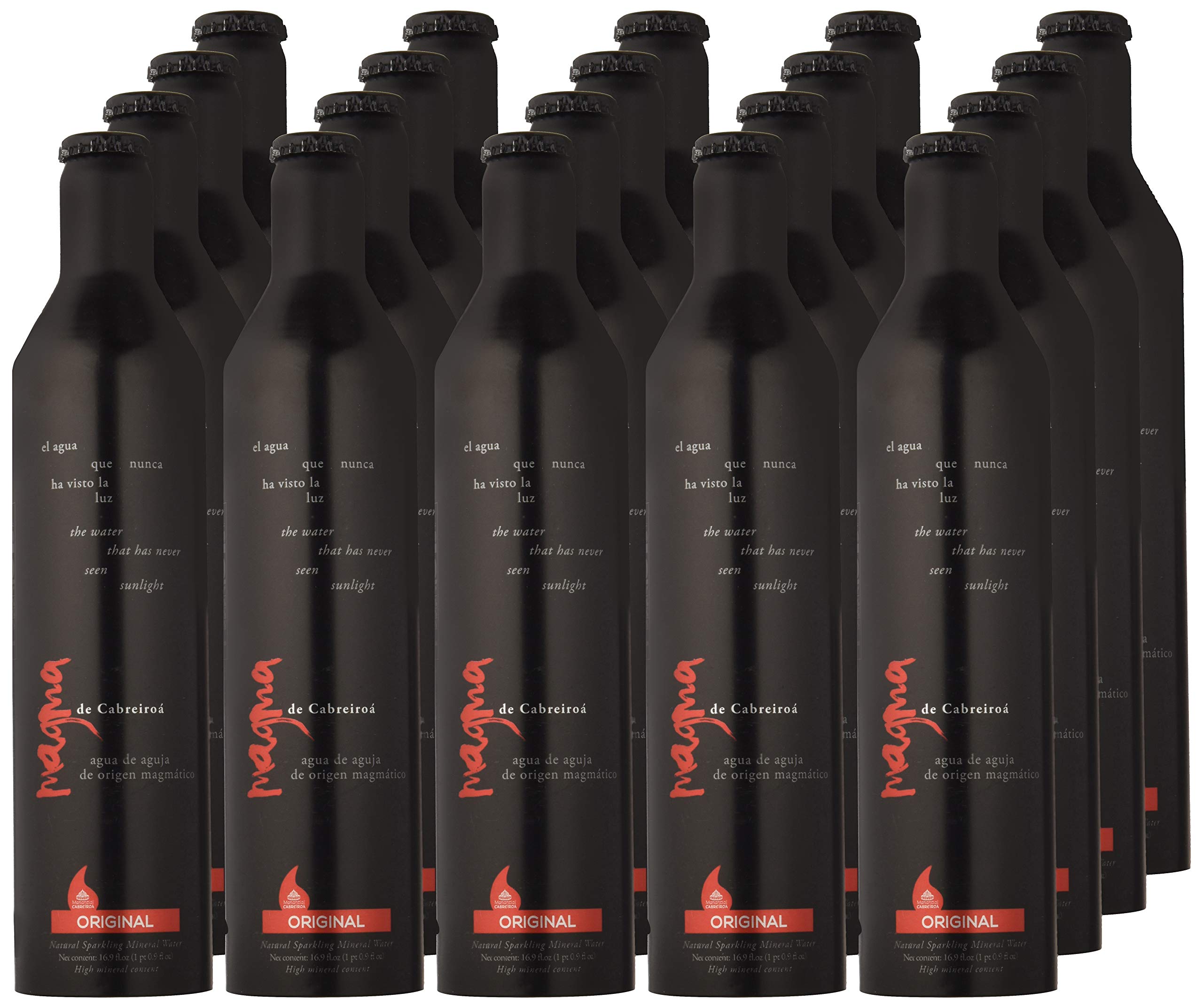 Magma de Cabreiroá Original Aluminio- Agua Mineral Natural Con gas Carbónico Natural - Caja 20 x 50cl