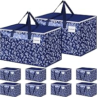 Vista 9 de HomeHacks Bolsas de mudanza, cajas de mudanza de tamaño extragrande, bolsas de equipaje resistentes con cremallera suave y asas resistentes, gran