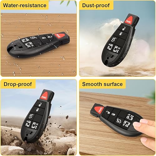 Miniatura 6 de Llavero de repuesto de 6 toneladas con control remoto de entrada sin llave para Dodge Grand Caravan Chrysler Town and Country M3 2008 2009 2010 2011