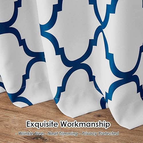 Miniatura 6 de Melodieux - Cortina opaca con aislamiento térmico y ojales, de estilo marroquí, ventana extra ancha, para puerta corrediza de patio, 1panel (100 x