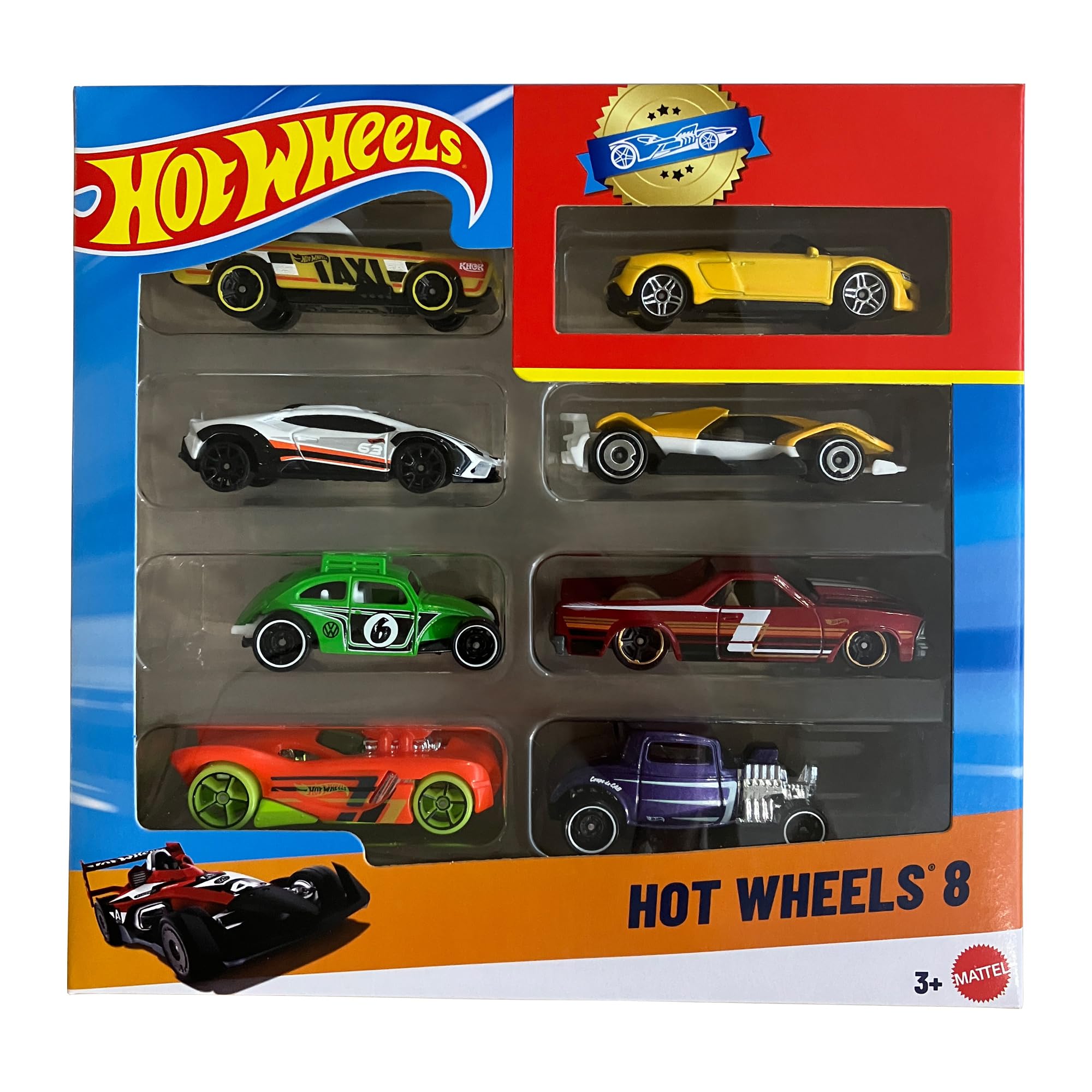 ホットウィール(Hot Wheels) 8カーパック アソート 乗り物おもちゃ ミニカー 8台セット 3歳から マルチ HPV78