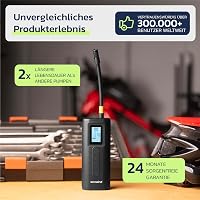 Woowind AP2-P Akkumulátoros Kompresszor, Elektromos Légpumpa Autóhoz és Kerékpárhoz 150 PSI, Powerbank Funkcióval, Presta Schrader Dunlop 8