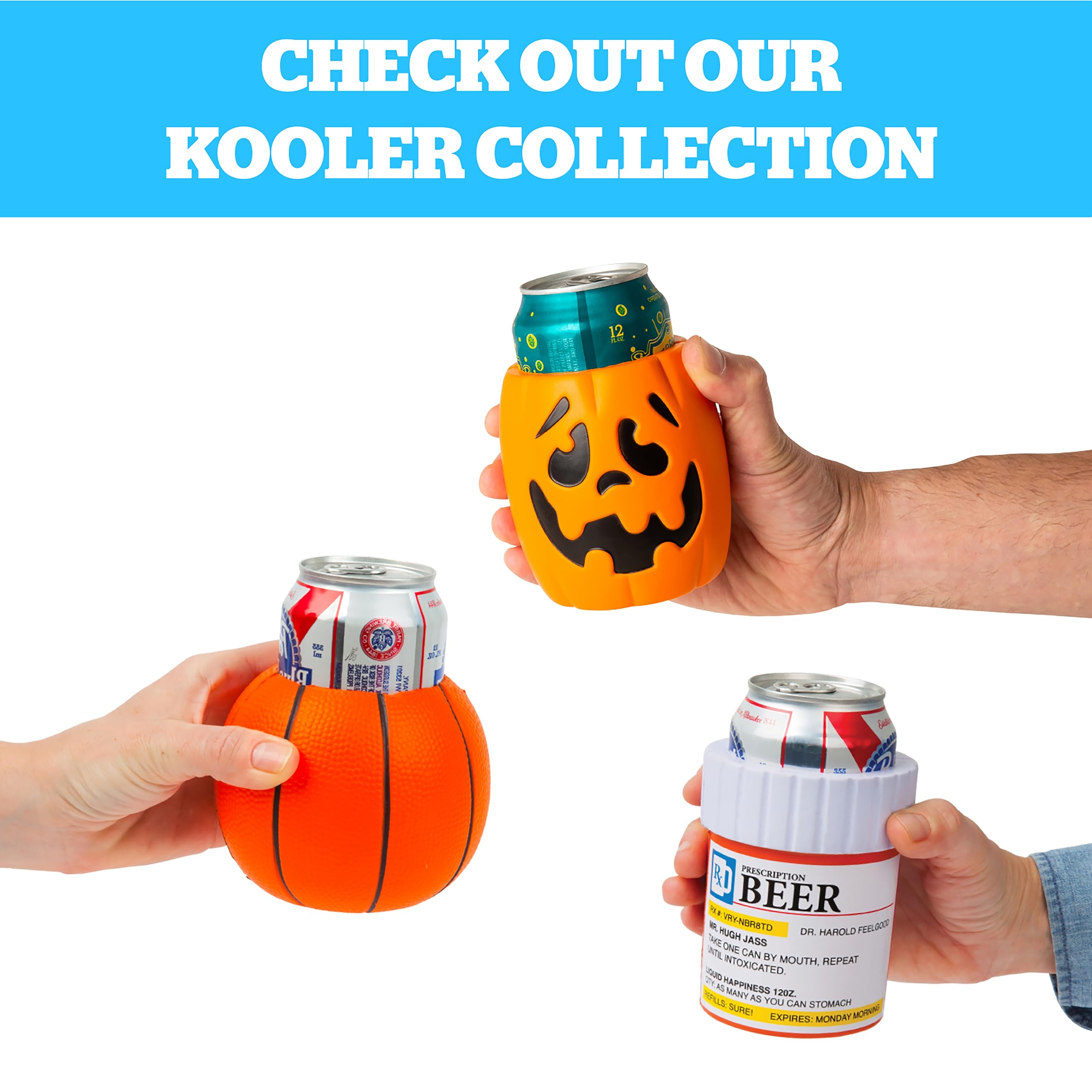 Amazon.com: BigMouth Inc Foam Drink Koozie, Soft Sided Beer Cooler