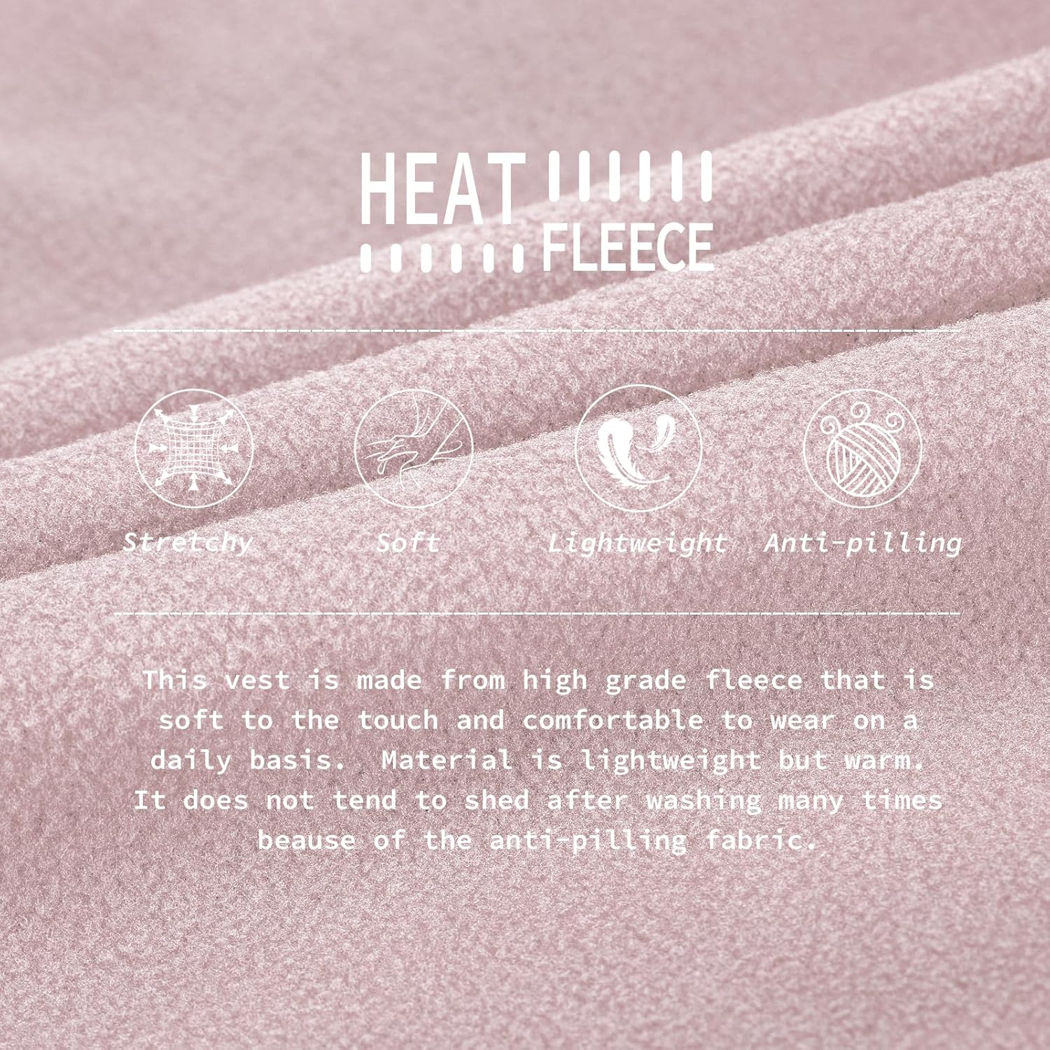 33,000ft Women's Zip Up Fleece Jacket, Long Sleeve Warm Soft Polar Lightweight Coat with Pockets for Winter - Image 6