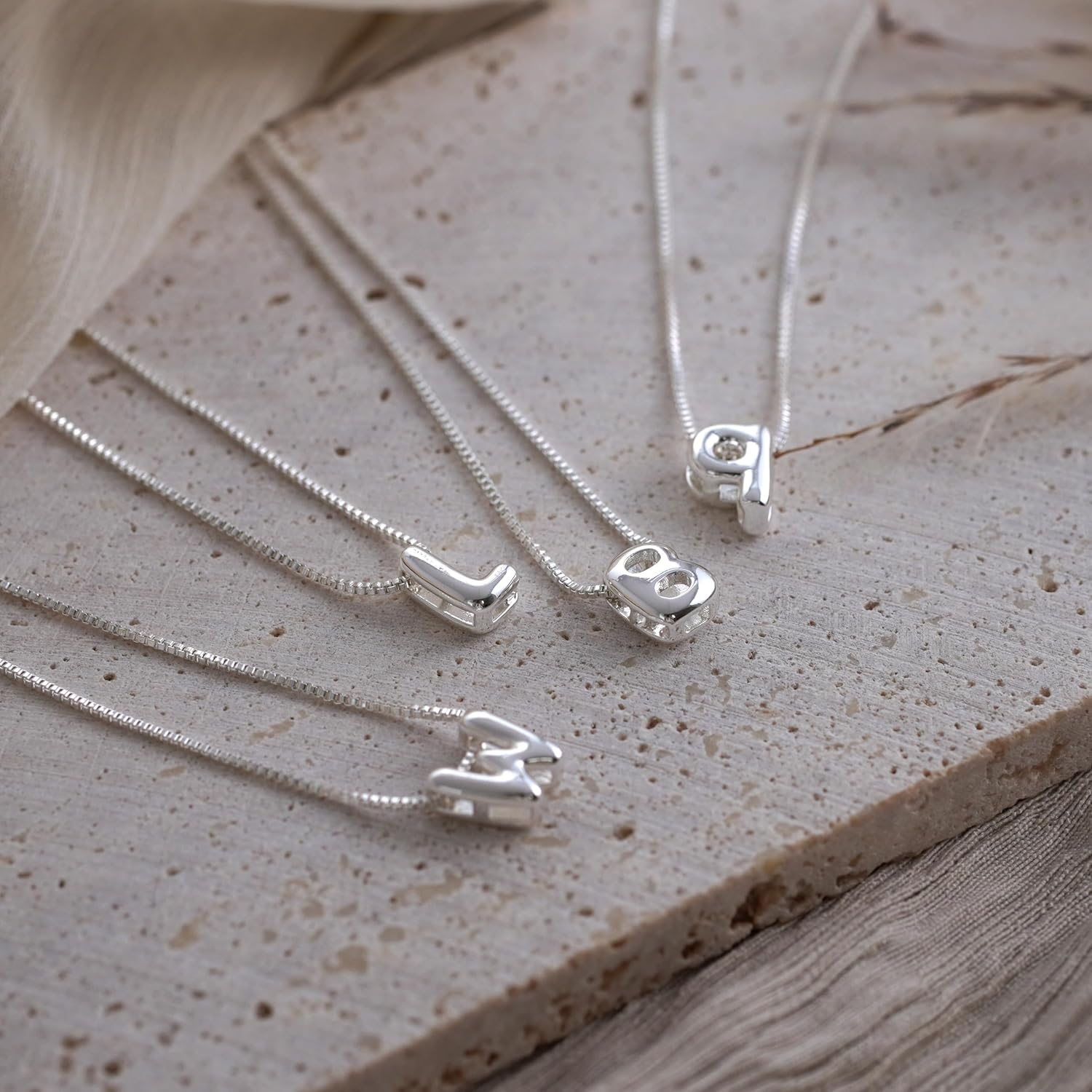 Bubble Initial Necklaces Dainty Letter Necklace Cute Name Choker Necklaces for Women Trendy Personalized Pendant Jewelry Gift for Women - Image 7