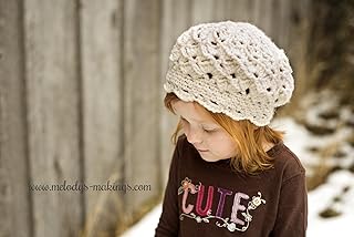 Serenity Slouch Hat Crochet Pattern - Sizes Baby, Toddler, Child, and Adult Included - Buy now