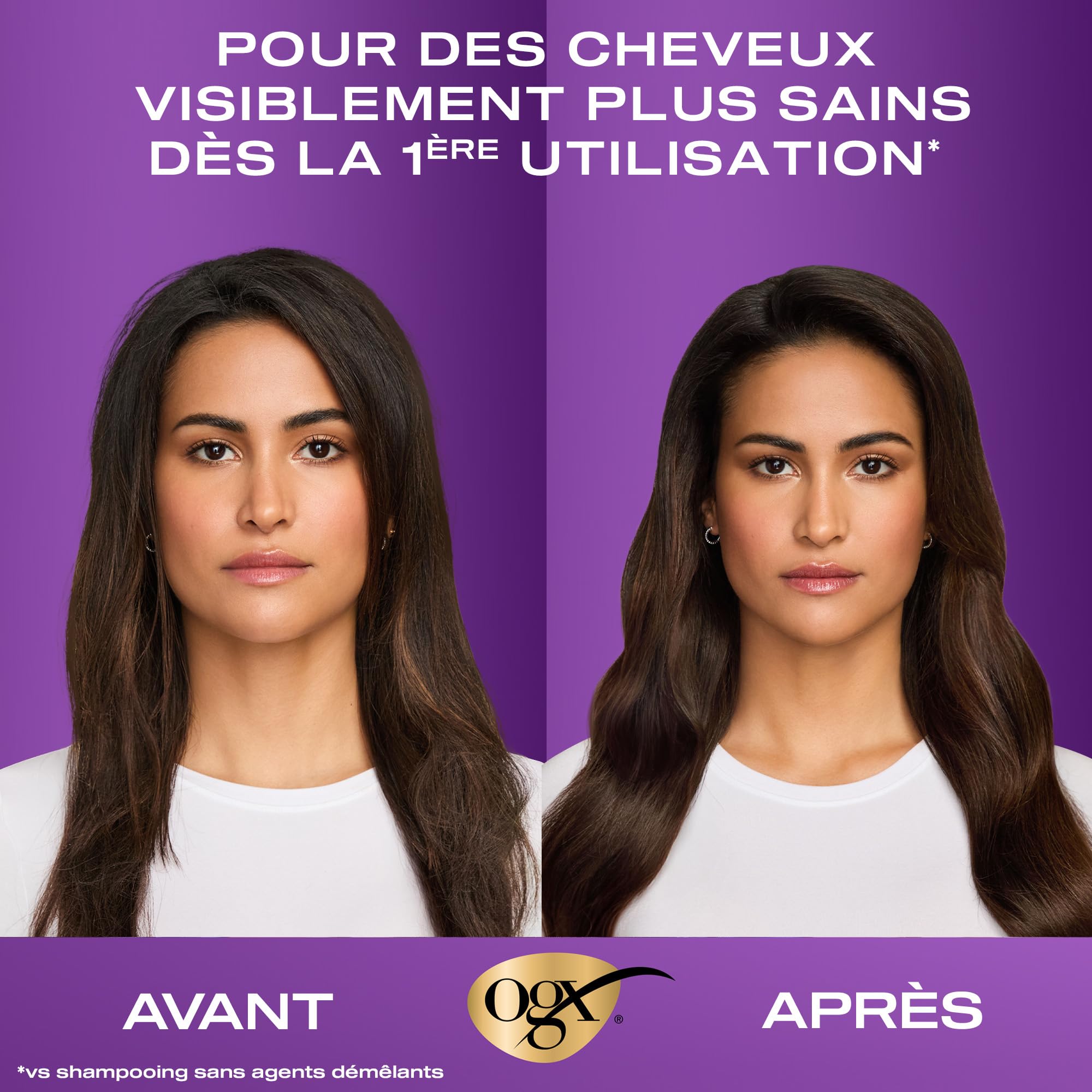 OGX – Shampooing + Après-Shampooing Biotin & Collagen Effet Volume (2 flacons de 385 ml) – Routine de soin cheveux à la biotine et au collagène – Soin capillaire pour 72h de volume