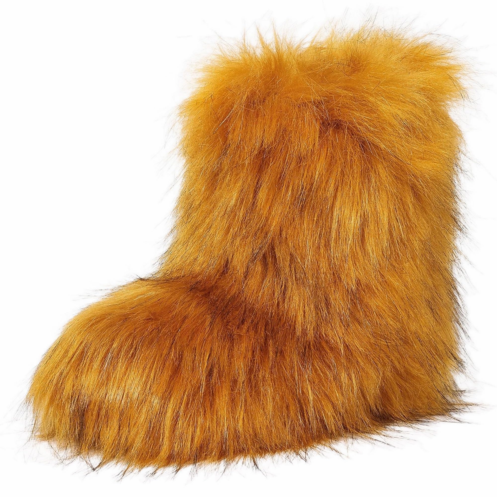 Furry Faux Fur Boots for Women