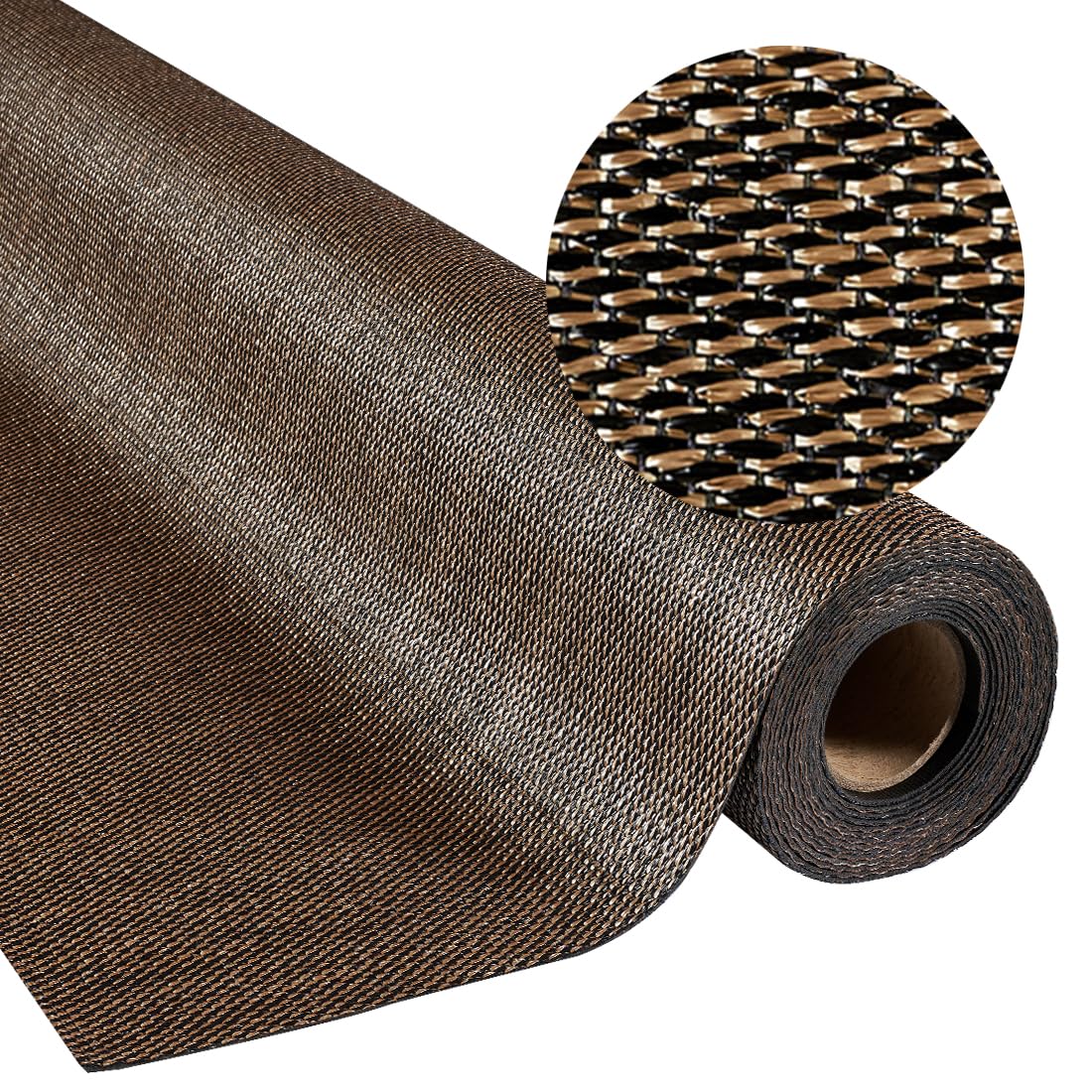 STORESDECO Tappeto vinilico in tessuto intrecciato di alta gamma Lavabile antiscivolo ed extrapiatto. Tappeti Premium in materiali di altissima qualità resistenti e facili da pulire 200x250 cm Bronze