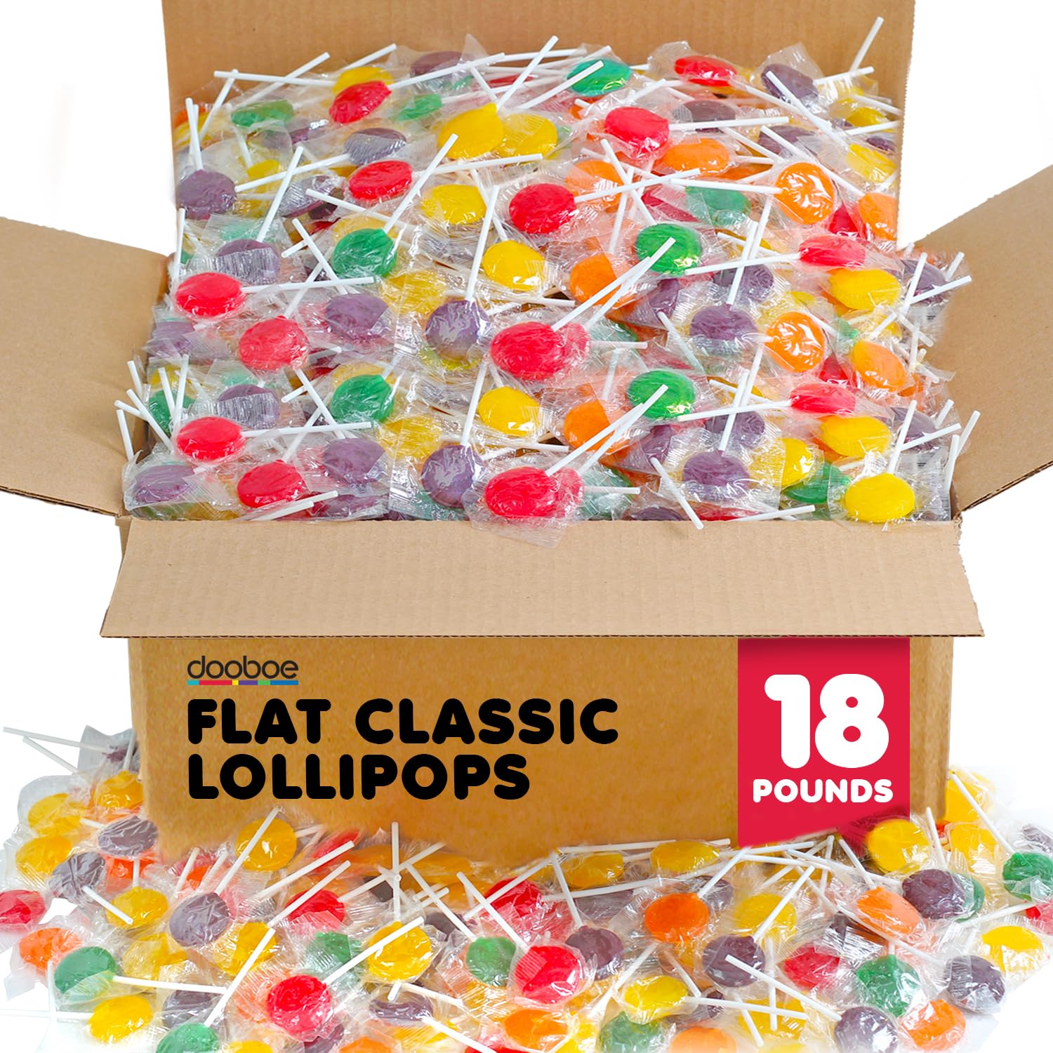 Sponsored Ad - Dooboe Lollipops Bulk - 18 Pounds - Valentine's Day Lollipops Assorted Fruit Flavored - Doctor Offices, Parades, Schools, Parties and More