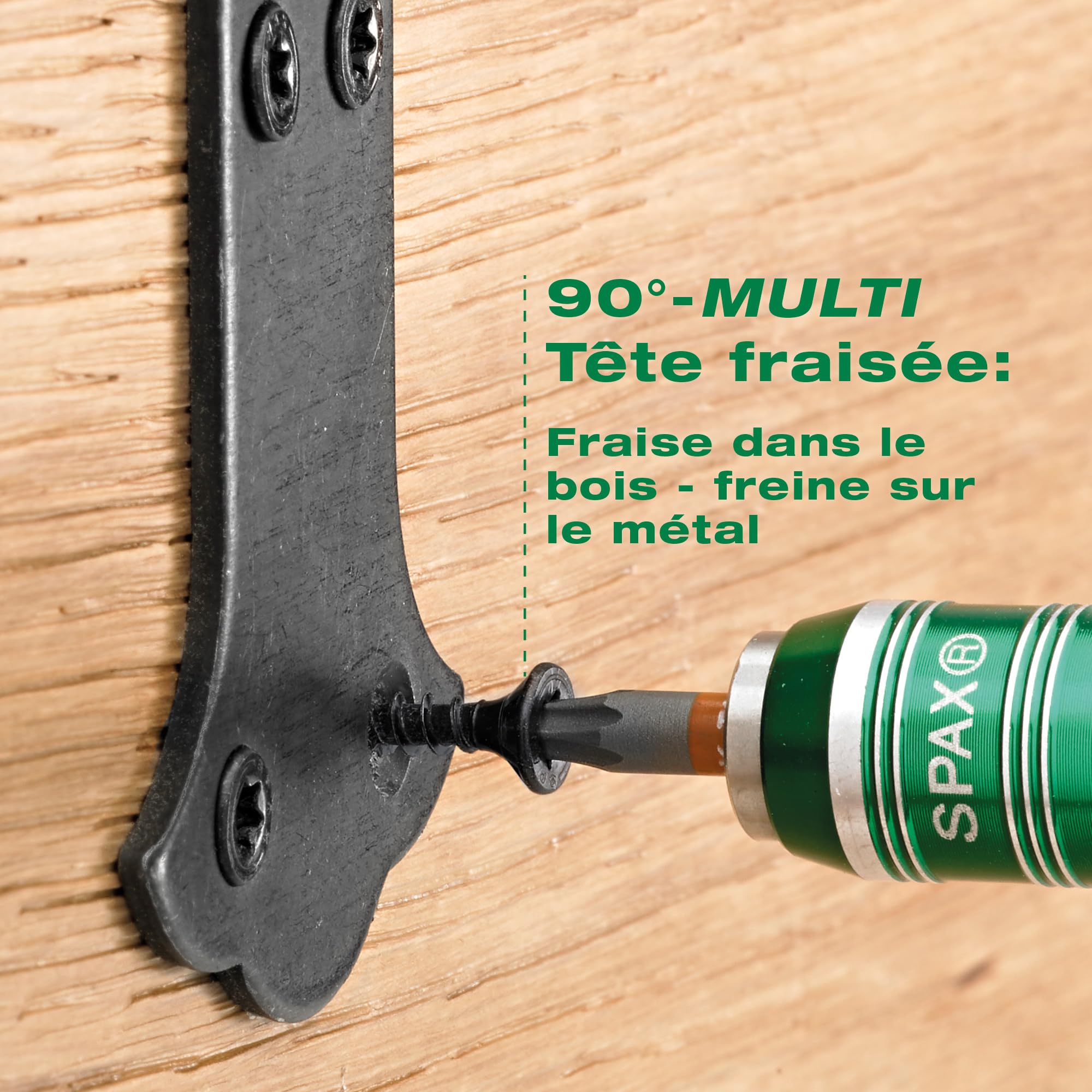 Coffret de montage SPAX L-BOXX Mini BLAX, kit de vis avec 800 vis noires universelles en 6 dimensions, 3 embouts T-STAR plus T20 inclus – 5000009162029