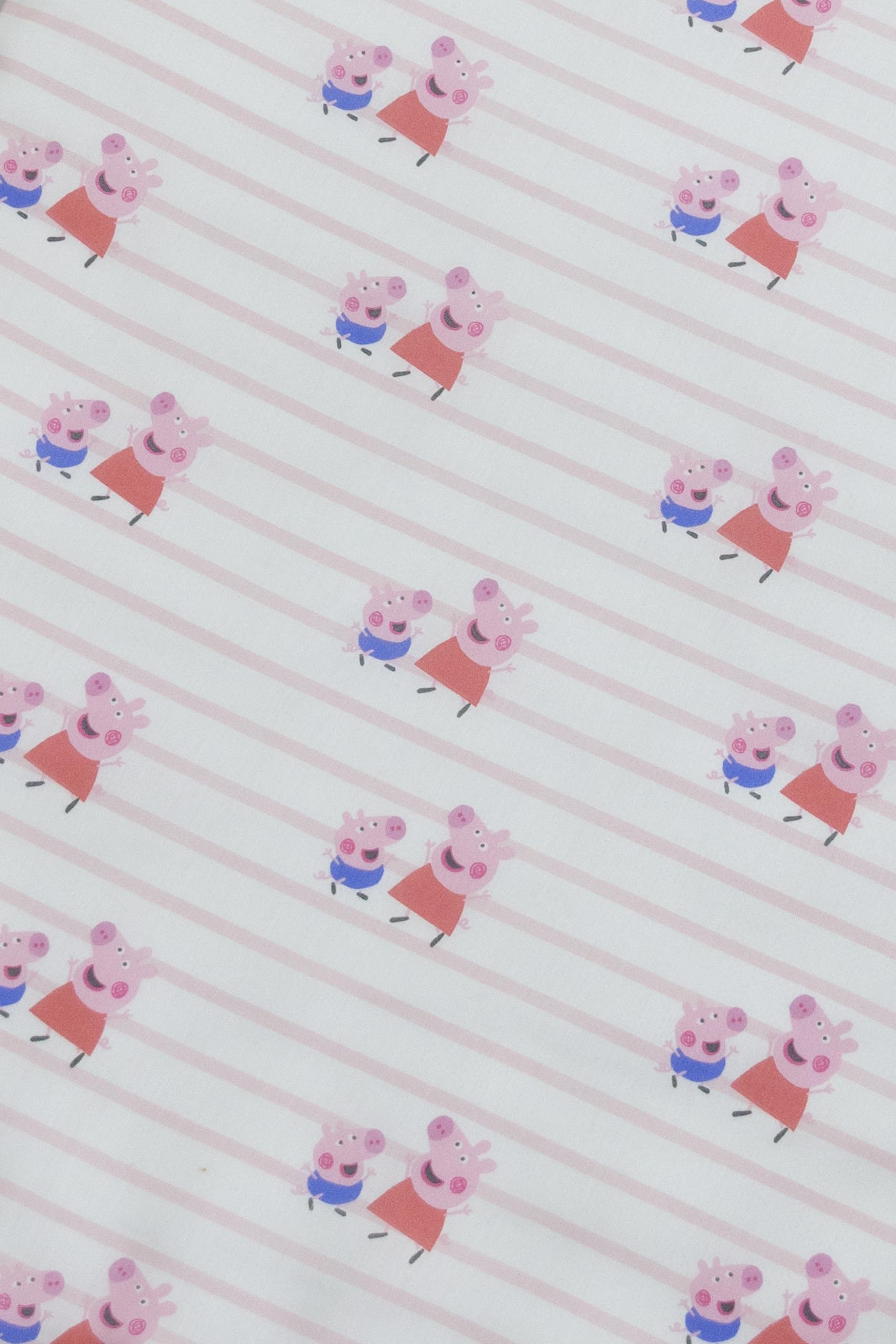 Oficjalne prześcieradła do łóżeczka dziecięcego ze świnką Peppa, 140 x 70 cm, dopasowane, super miękkie i oddychające, przytulne prześcieradła do łóżeczka dziecięcego, 2 szt., niebiesko-różowe, wzór