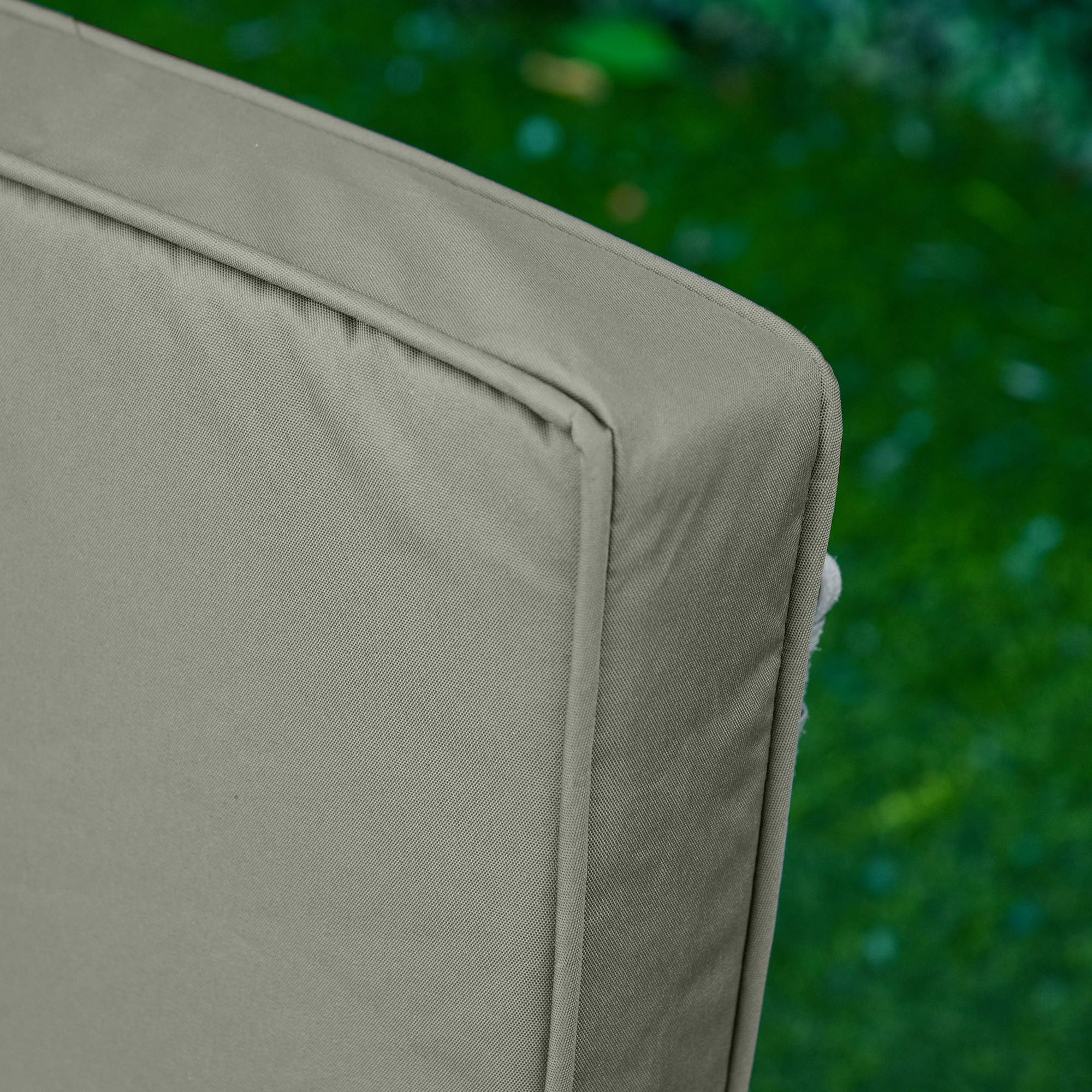 Outsunny set di 2 cuscini per sedia, cuscino per sedia 56 x 52 cm con cerniera, rivestimento in tessuto, imbottitura spessa 7 cm, cuscino lavabile per casa, giardino, auto, ufficio, divano, sedie,
