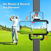 Vista 3 de Soporte magnético para carrito de golf, soporte giratorio para teléfono, compatible con iPhone/Galaxy/Smartphones, accesorios para carrito de golf