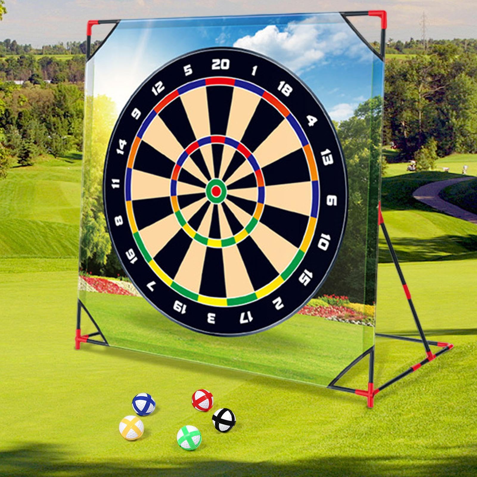 Putting Matte – Interaktives Set, strapazierfähig, stabil, tragbar, leicht | Trainingszubehör Chip, Outdoor Indoor, Sportaktivitäten, Spiele im Freien, Unterhaltung, Anfänger,