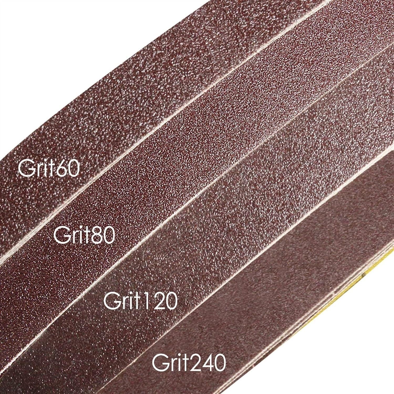 Schleifbänder, Schleifpapierbänder, 50 Stück, 10 x 330 mm, Schleifband, 3/8 x 13 Zoll, Bandschleifer, Schleifpapier, Schleifpapier, Holzbearbeitungswerkzeuge, Zubehör for Holzbearbeitung (Grö