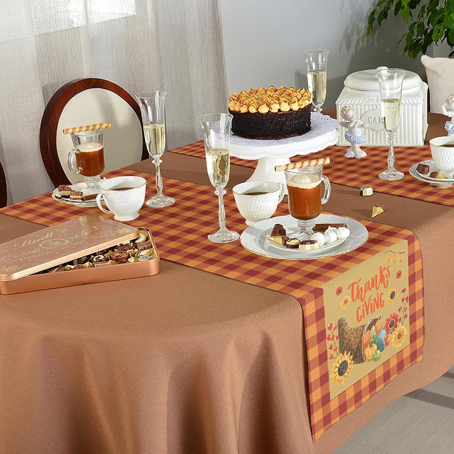 Table Runner90 Inches Long Dresser Scarf Fall Thanksgiving