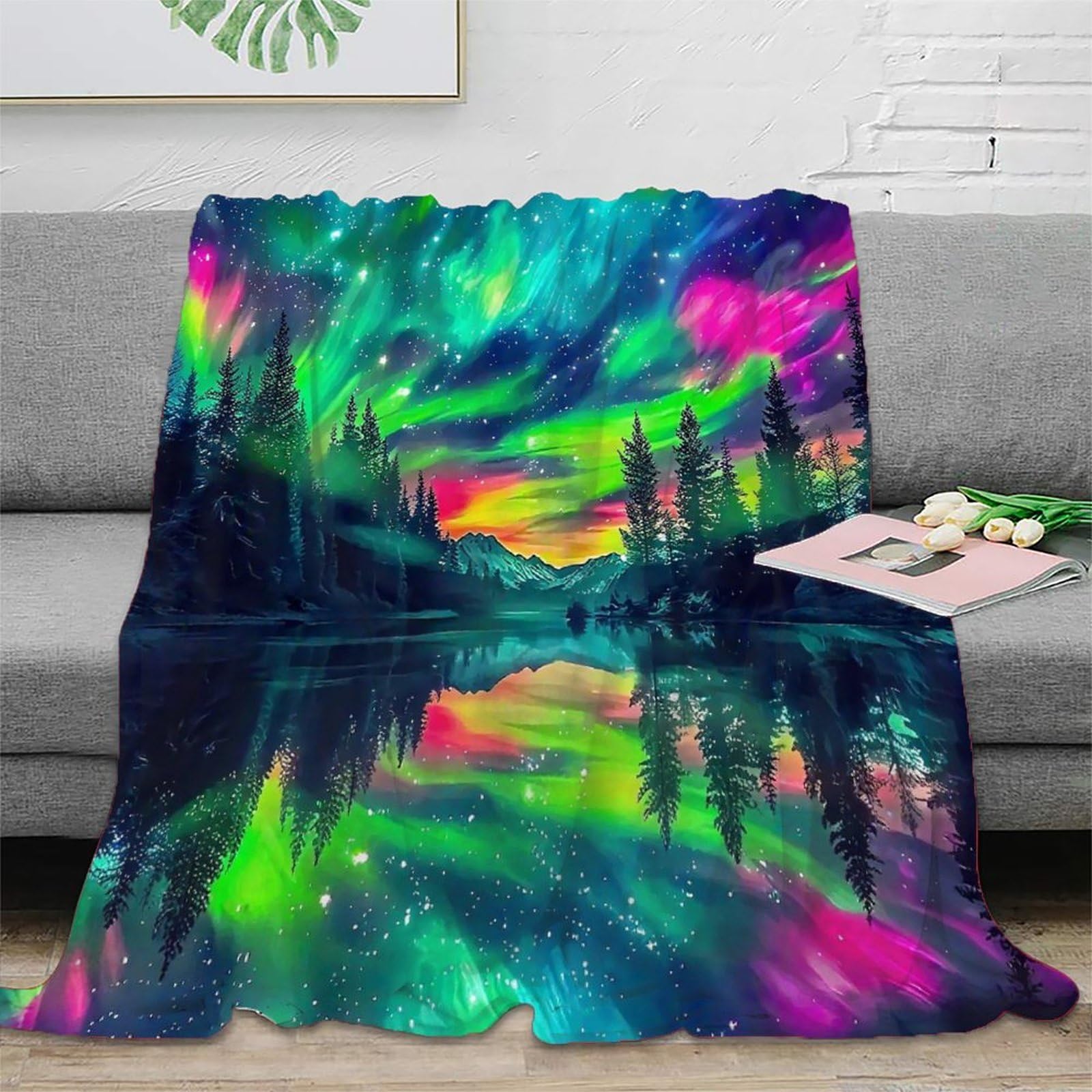 Couverture 3D jungle haut de gamme en microfibre douce