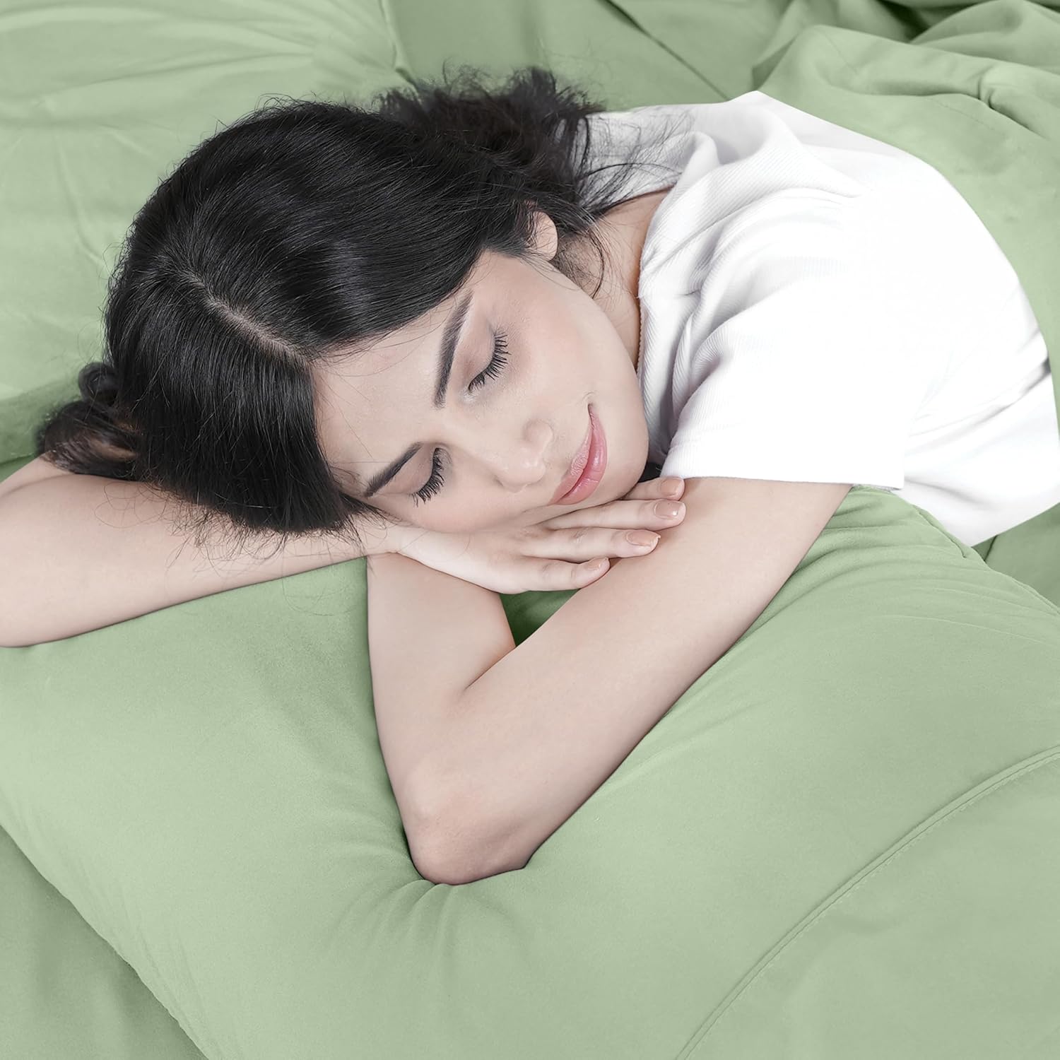 Utopia Bedding Twin Sheet Set – 3 Piece Bed Sheets for Twin Size Bed, Soft and Breathable Microfiber, Includes 1 Fitted Sheet, 1 Flat Sheet and 1 Pillowcase (Sage) - Image 5