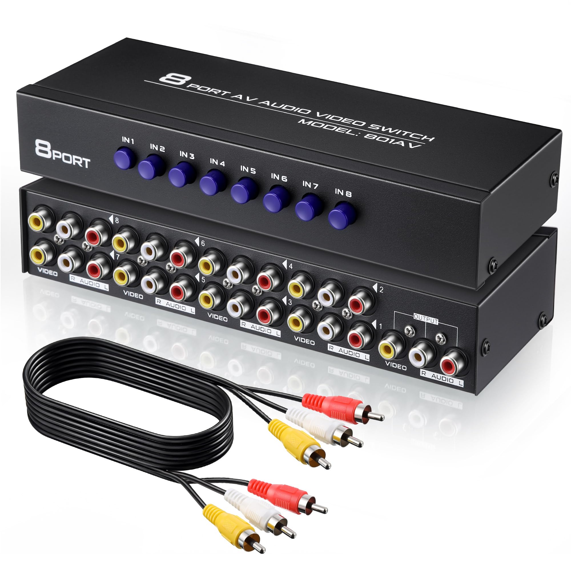 Caja selectora de audio para solucionar la falta de puertos RCA en tu televisión 8