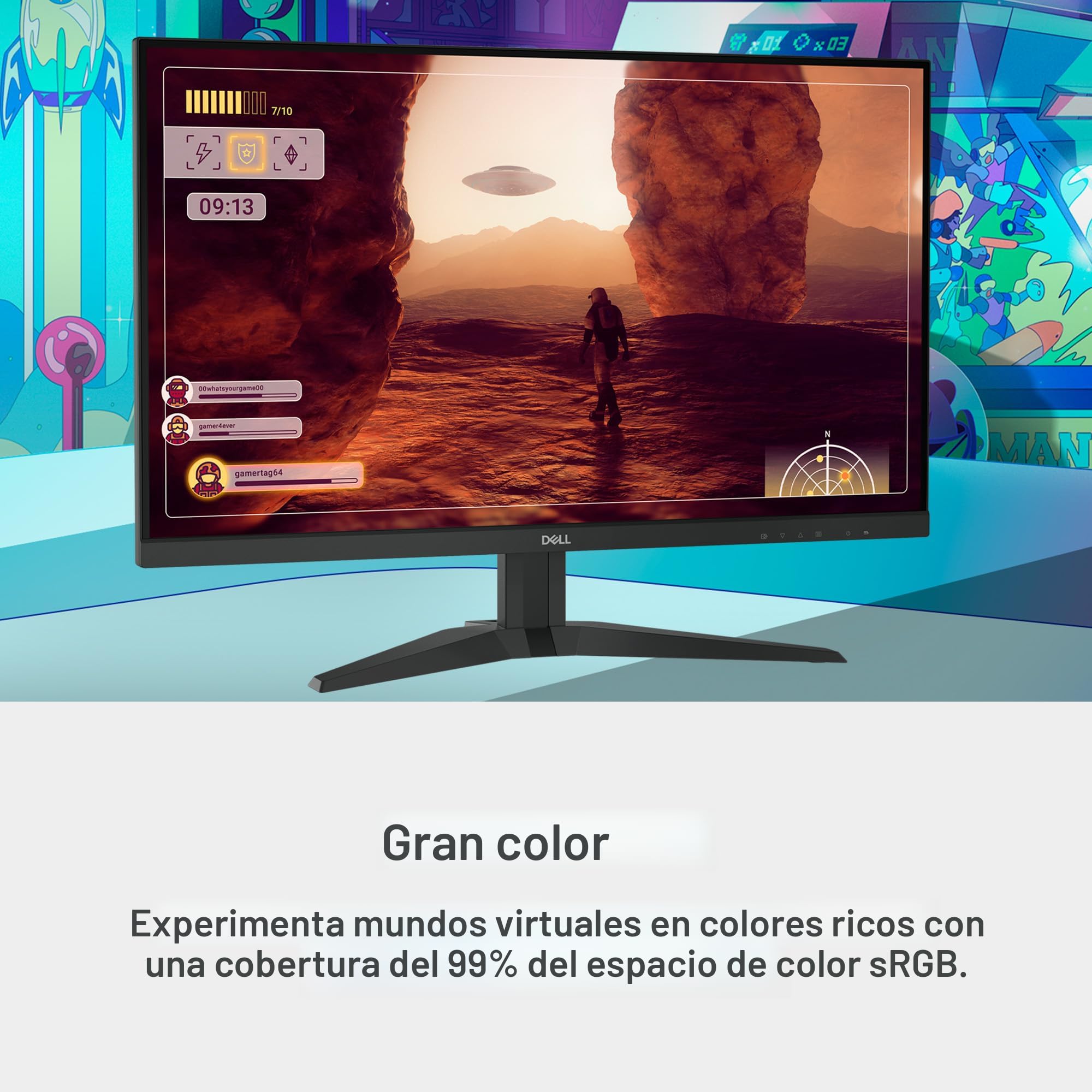 Amazon.com: Dell Monitor para juegos G2725D - QHD de 27 pulgadas