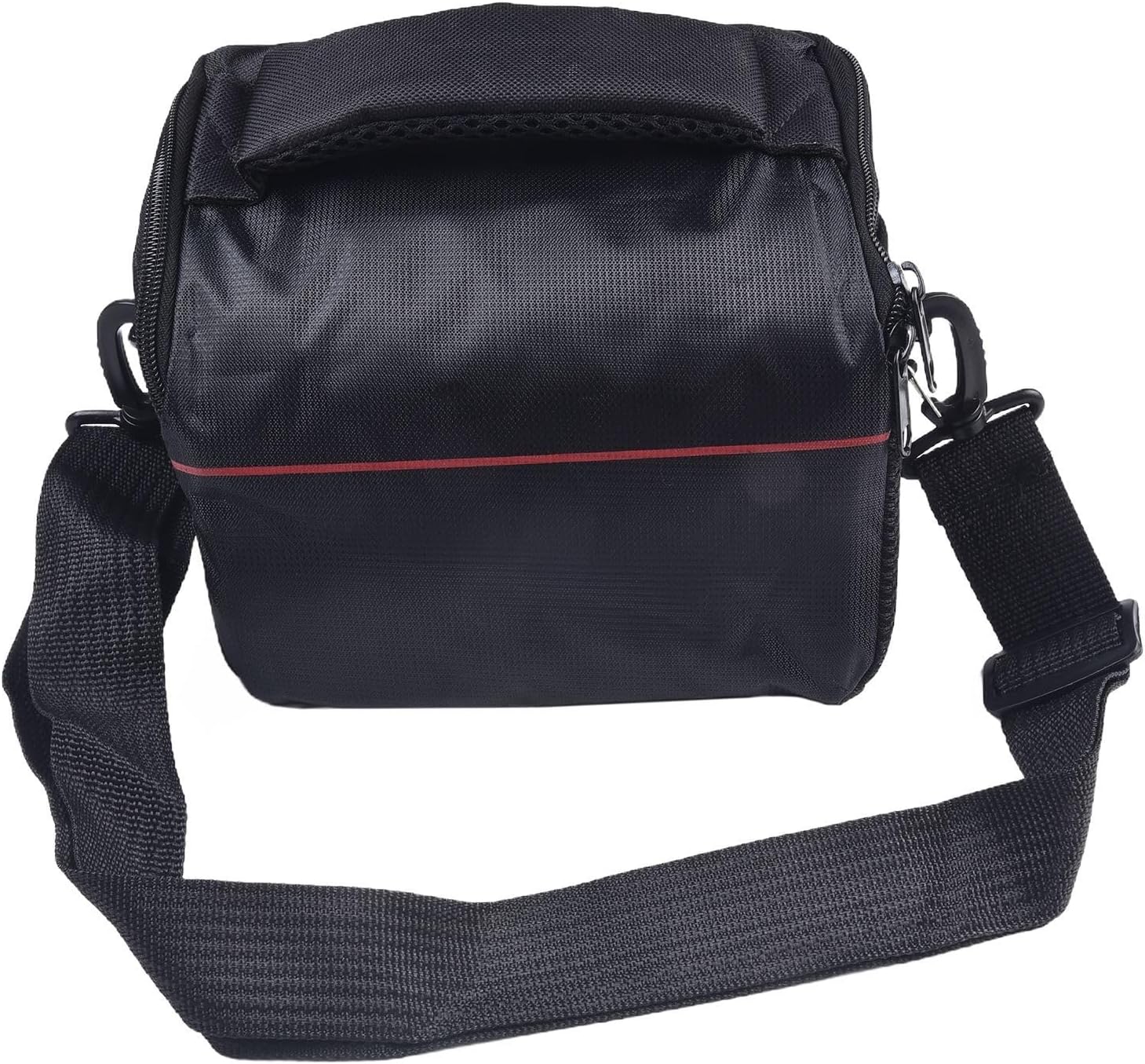 Camera Bag For SLR With Customizable Dividers Fits Camera Body 2-3 Lenses For Flash For Ipad Adjustable Strap Protective Case Black