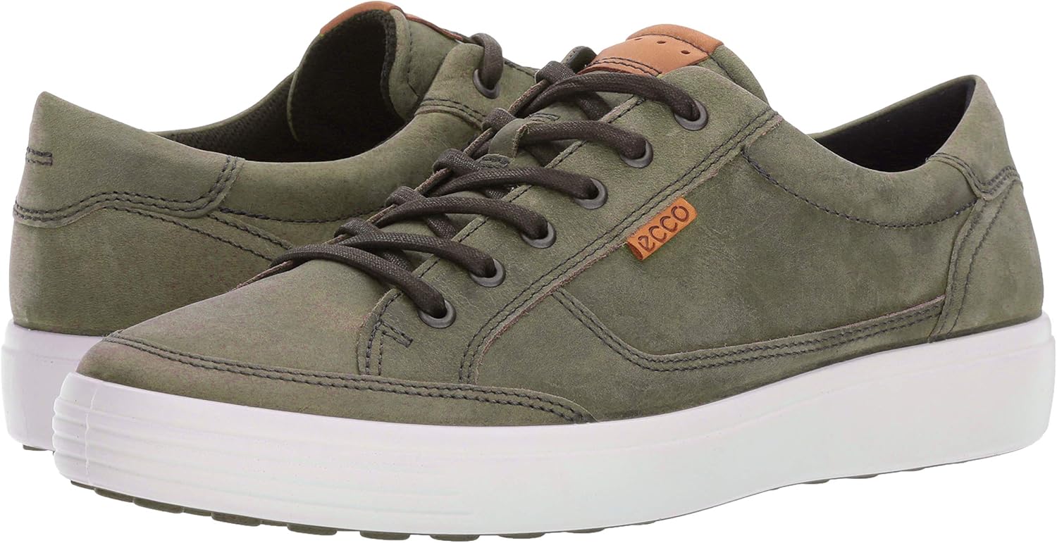 ECCO Men's Soft 7 Long Lace Sneaker 5-5.5 Wild Dove