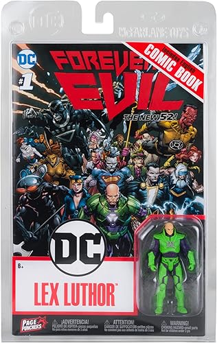 Miniatura 8 de McFarlane Toys - DC Direct Page Punchers Lex Luthor Figura de 3 pulgadas con Forever Evil Comic