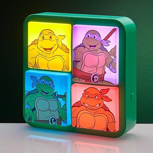Vista 5 de NUMSKULL Lámpara de Escritorio y Pared Oficial 3D con Logo de TMNT para Dormitorio, Oficina, Hogar, Estudio, Trabajo - Mercancía Oficial de Teenage