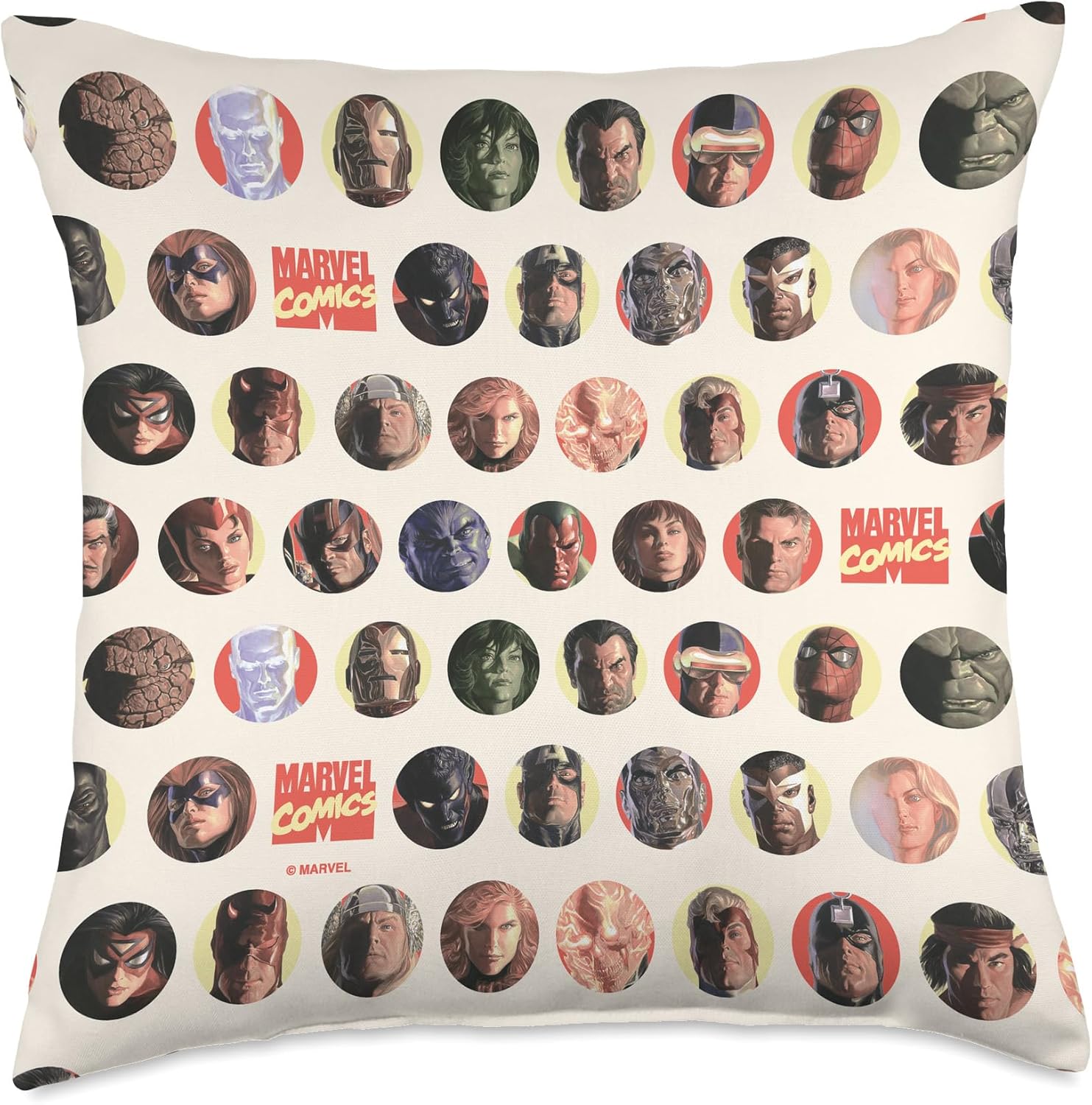 Marvel Comics Super Hero Print Throw Pillow