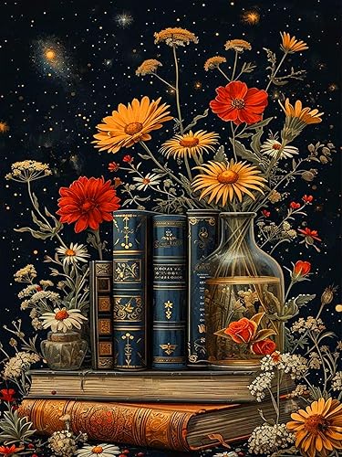 Miniatura 29 de Meothan Kits de pintura de diamantes 5D para adultos, kits de pintura de diamantes de castillo para principiantes, arte de gema de taladro completo