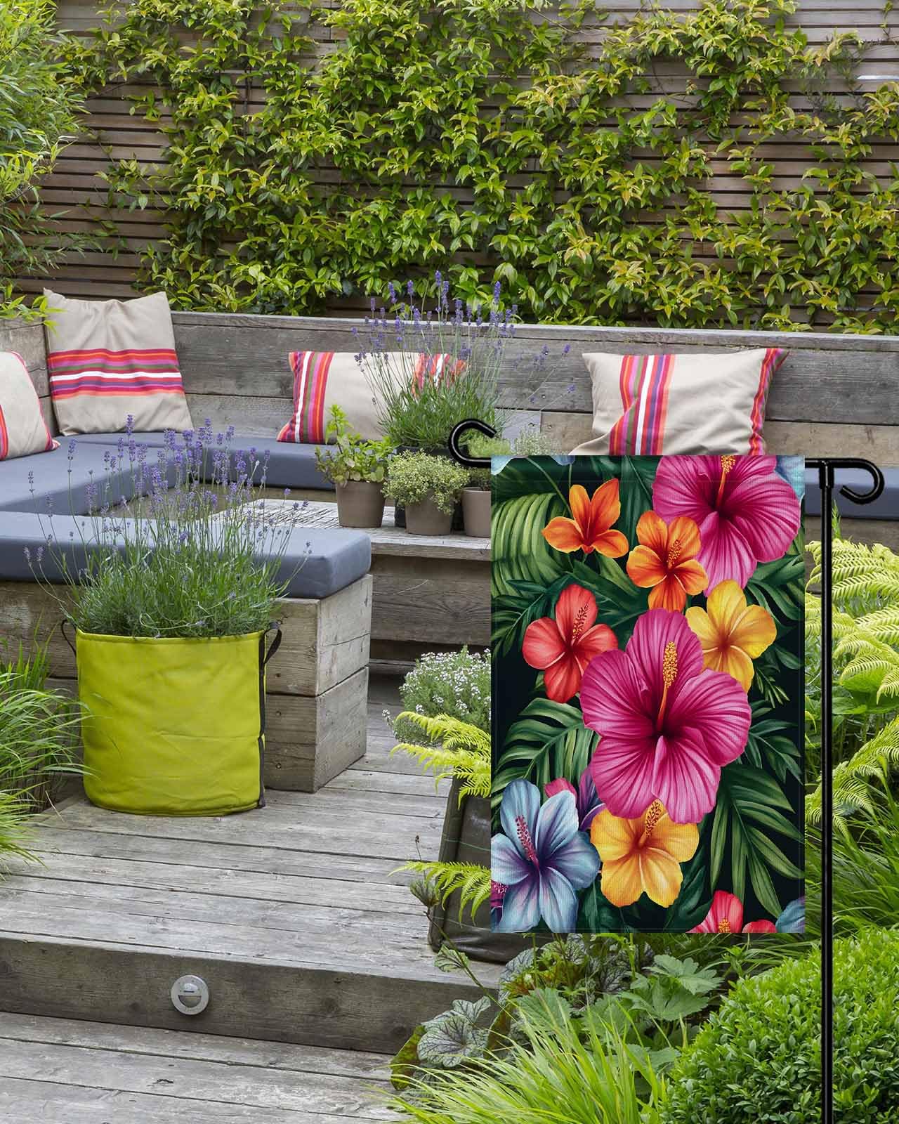 Gartenflagge Doppelseitig – Blumen & Tropische Motive, 30,5 X 45,7 Cm, Wetterfest