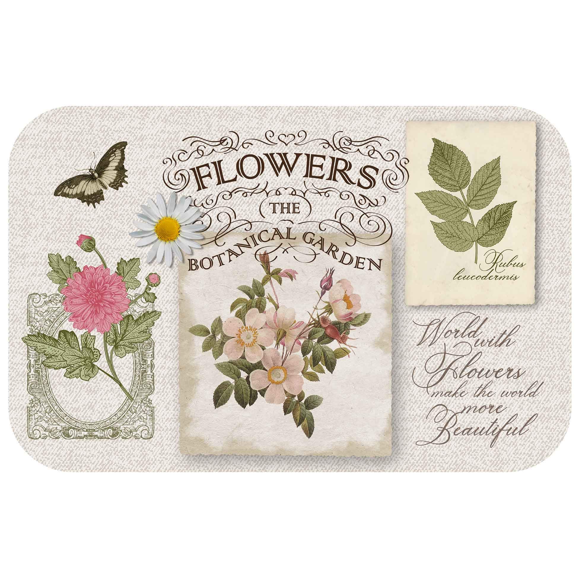 Douceur d'Intérieur, Les Fleurs Accessories, Multi-Colour, 28.5 x 44 cm