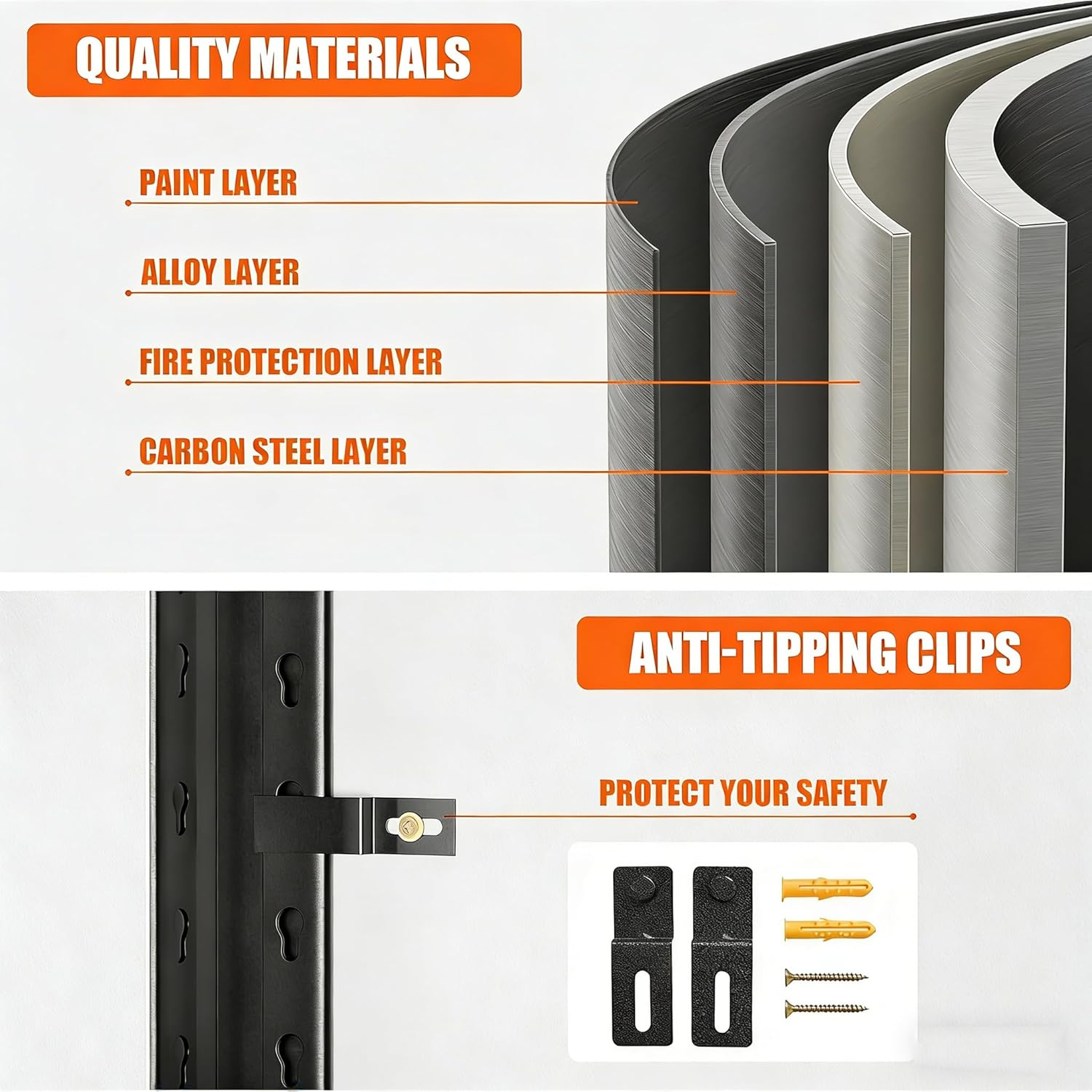 3-Tier Storage Shelves, Adjustable Pantry Shelves，KitchenStorage Standing Baker's Racks, Shelving Unit for Kitchen, Living Room, Dinning Room, Coffee Bar (31.5'H×16'W×10'D)