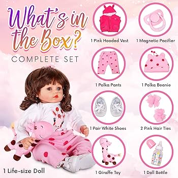 Amazon.com: DOLLHOOD Reborn Girl Baby Doll - 18-Inch