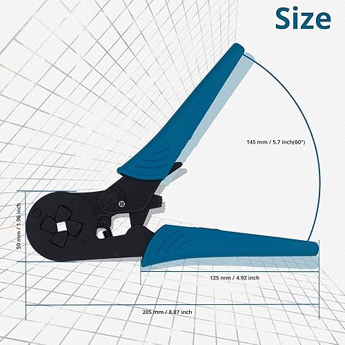 Miniatura 3 de Wovier Alicates de crimpadora HSC8 16-4 Herramientas de prensado autoajustables utilizadas para manguitos de extremo de cable de 6.0-16.0mm2