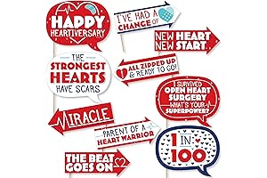 Big Dot of Happiness Happy Heartiversary - CHD Awareness Photo Booth Props...