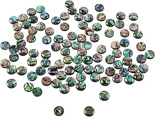 Sponsored Ad - 100 PCS Natural Abalone Shell Beads Without Holes 10 mm Flat Oval Beads Strand for Jewelry Making DIY, 2 St...
