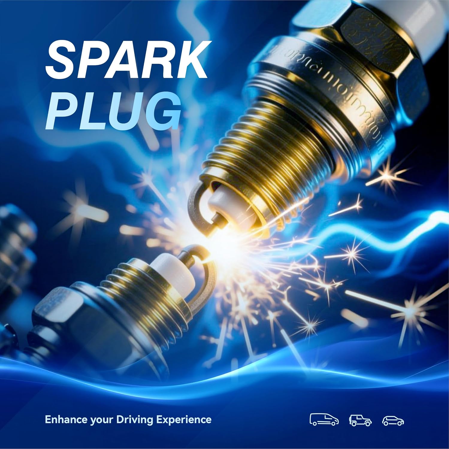 UF802 Set of 4 Ignition Coils Pack with Spark Plug Compatible for 2016-2023 Chevrolet Chevy Equinox Malibu Cruze Volt GMC Terrain Buick Encore 1.4L 1.5L 1.6L GN10797 C-939 12635672