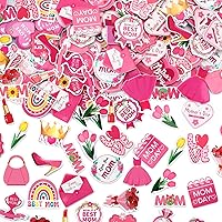 Vista 8 de JULBEAR Adhesivo de Espuma de Flores, 300 Piezas a Granel de Calcomanías de Espuma Autoadhesivas de Primavera, Calcomanías Coloridas Mixtas