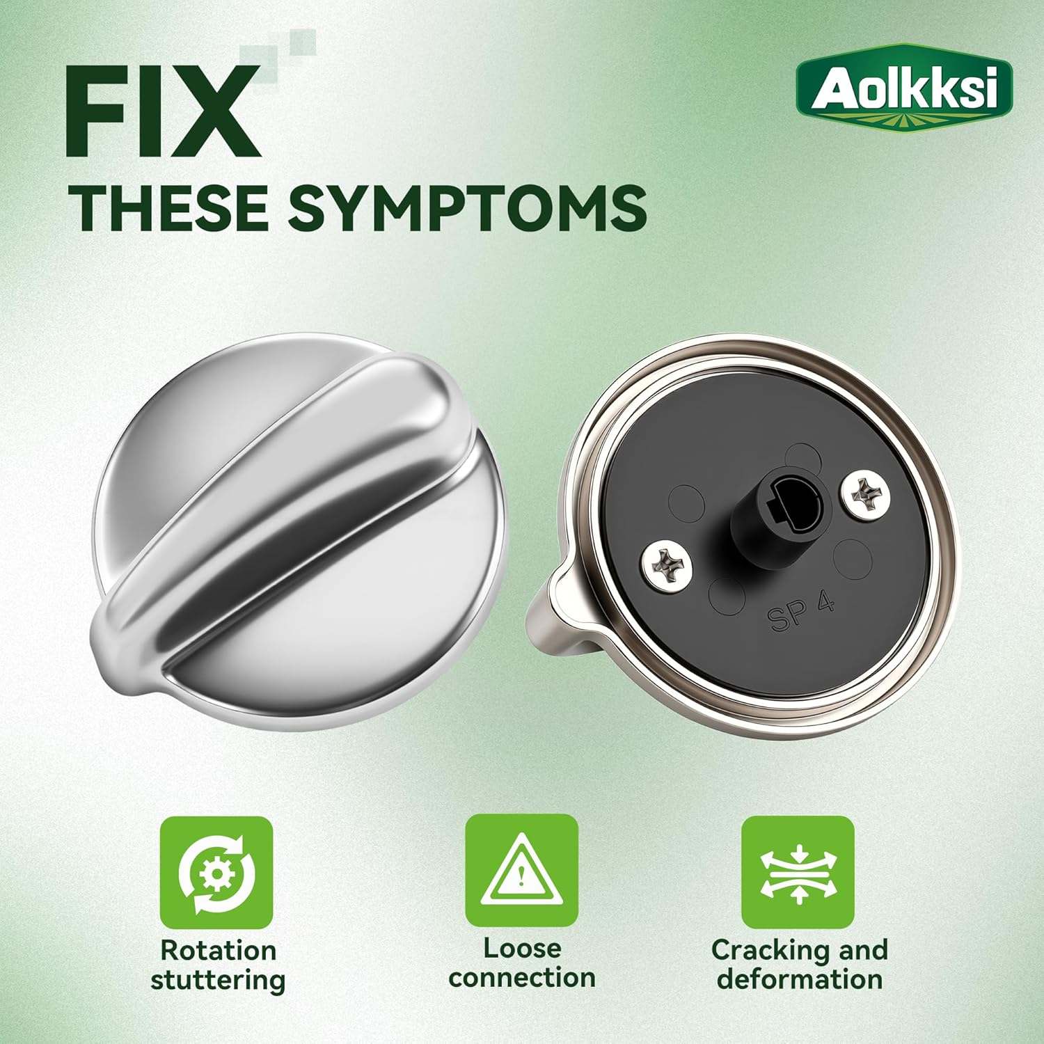 5 Pack WB03K10303 Gas Stove Knobs Replacement for GE Profile Range Cooktop - Upgraded Heavy Duty Metal Surface Burner Control Knobs - Replaces WB03K10208 PS3486484 AP4980246 1810427