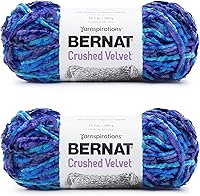 Vista 25 de Bernat Hilo de terciopelo Blackbird – Paquete de 2 unidades de 10.5 onzas – Poliéster – 5 voluminosos – 315 yardas – Tejido/ganchillo
