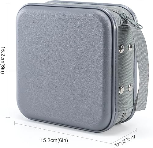 Miniatura 53 de UENTIP Funda para DVD, capacidad de 48 unidades, portátil, con cremallera, almacenamiento grande, cartera de CD, organizador de CD, viaje en casa
